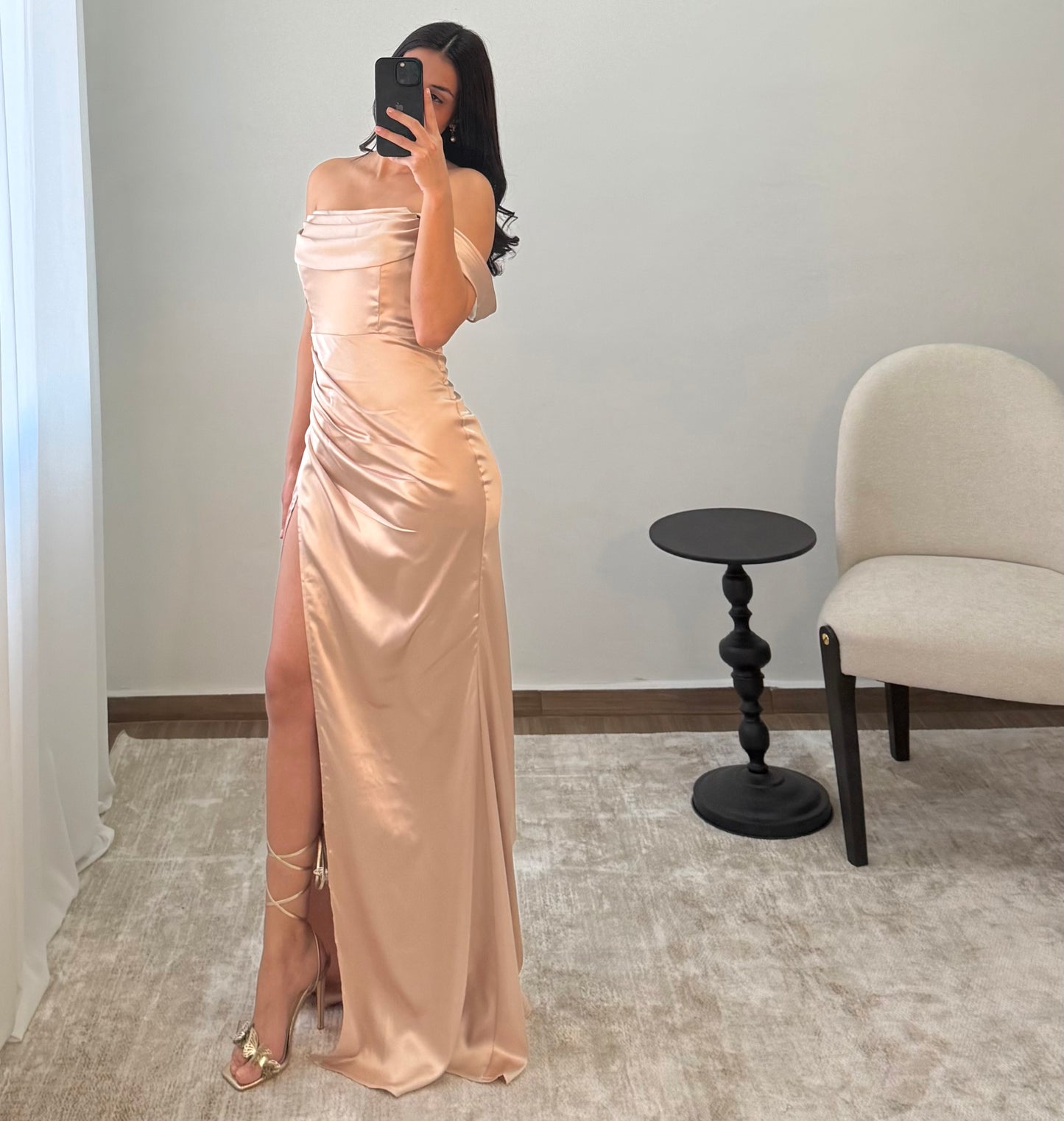 Vestido Marina Champagne