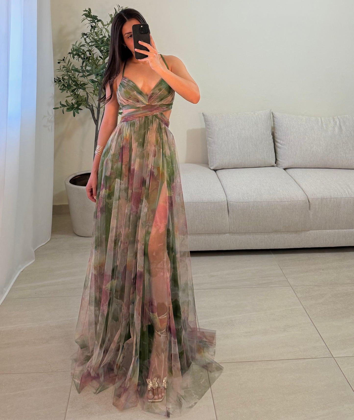 Vestido Libia Multi Oliva