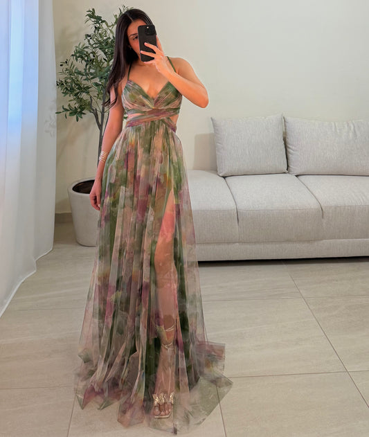 Vestido Libia Multi Oliva