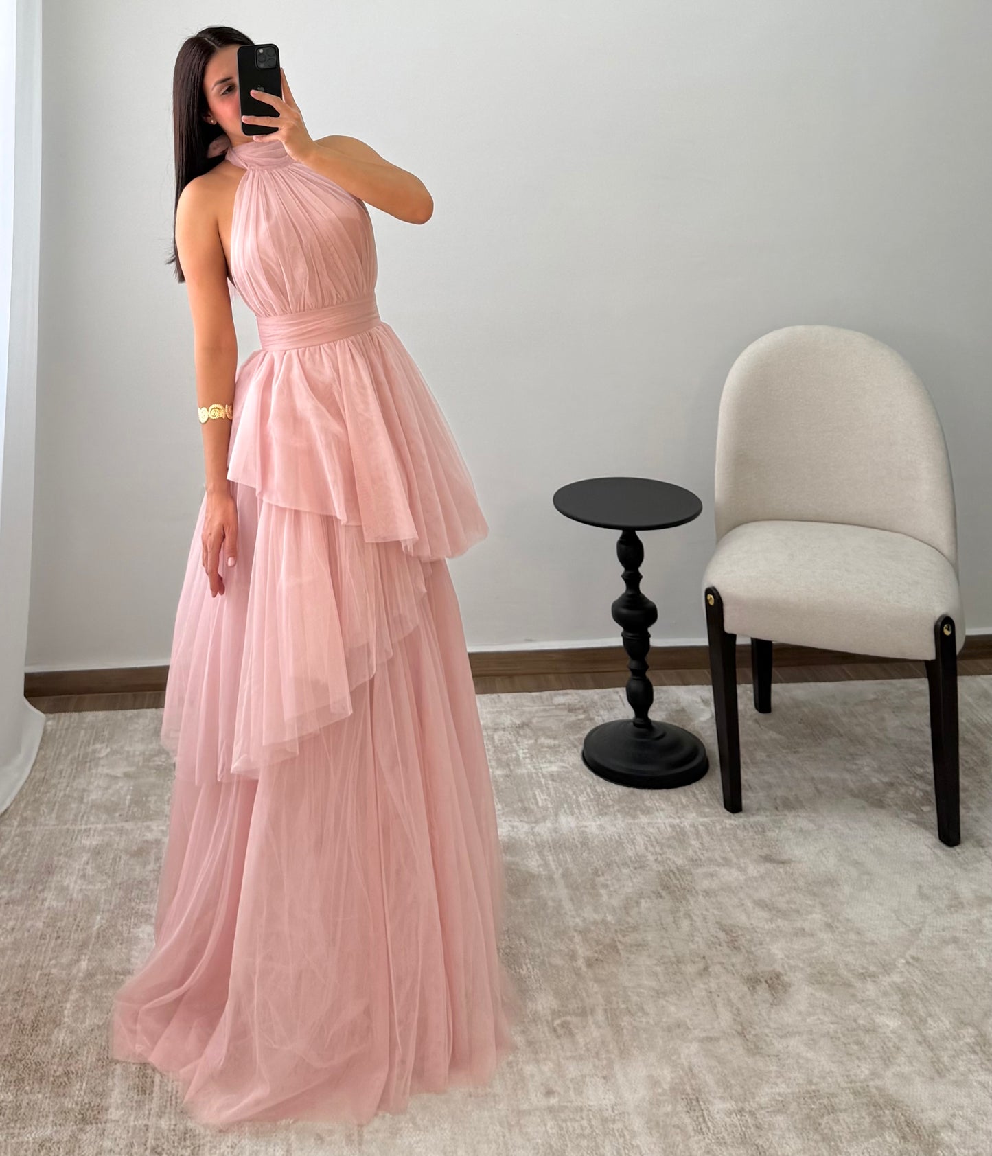 Vestido Priscila Rosa Palo