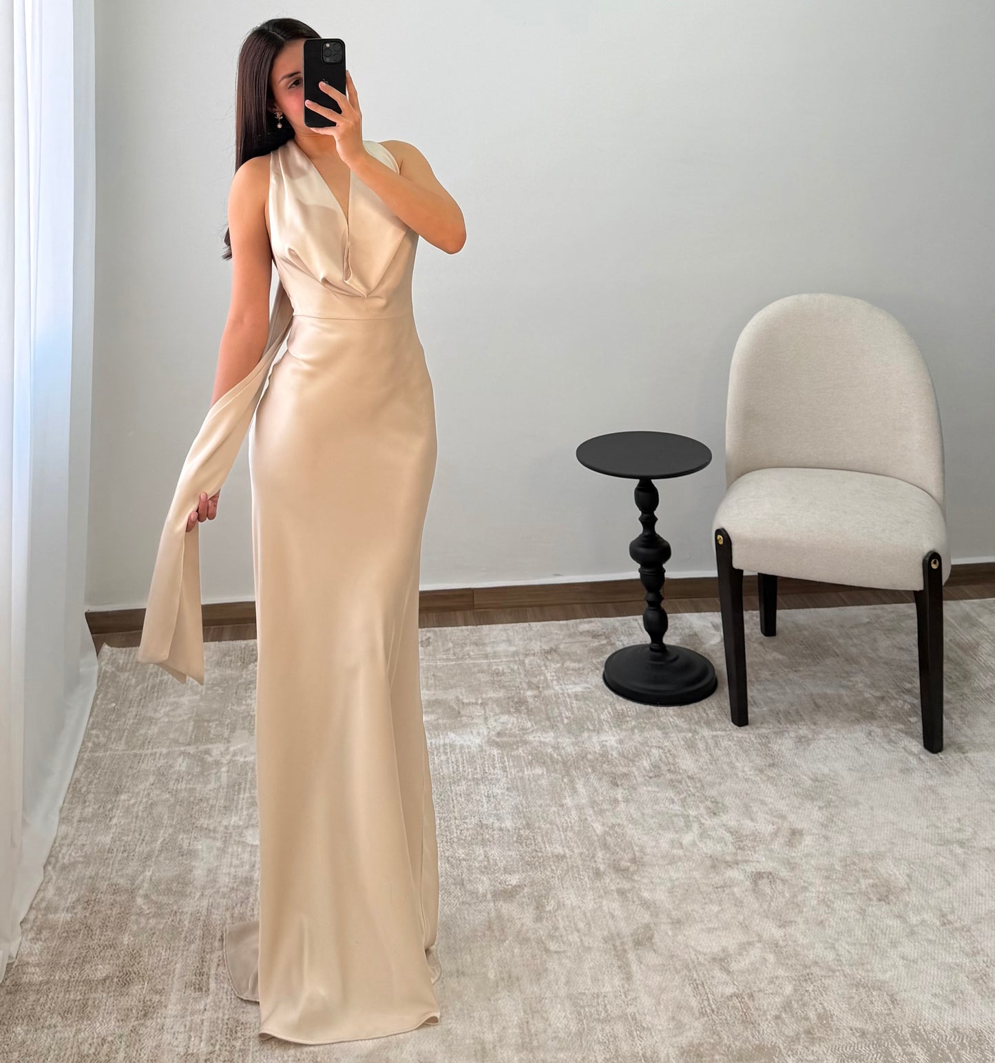 Vestido Catalina Champagne