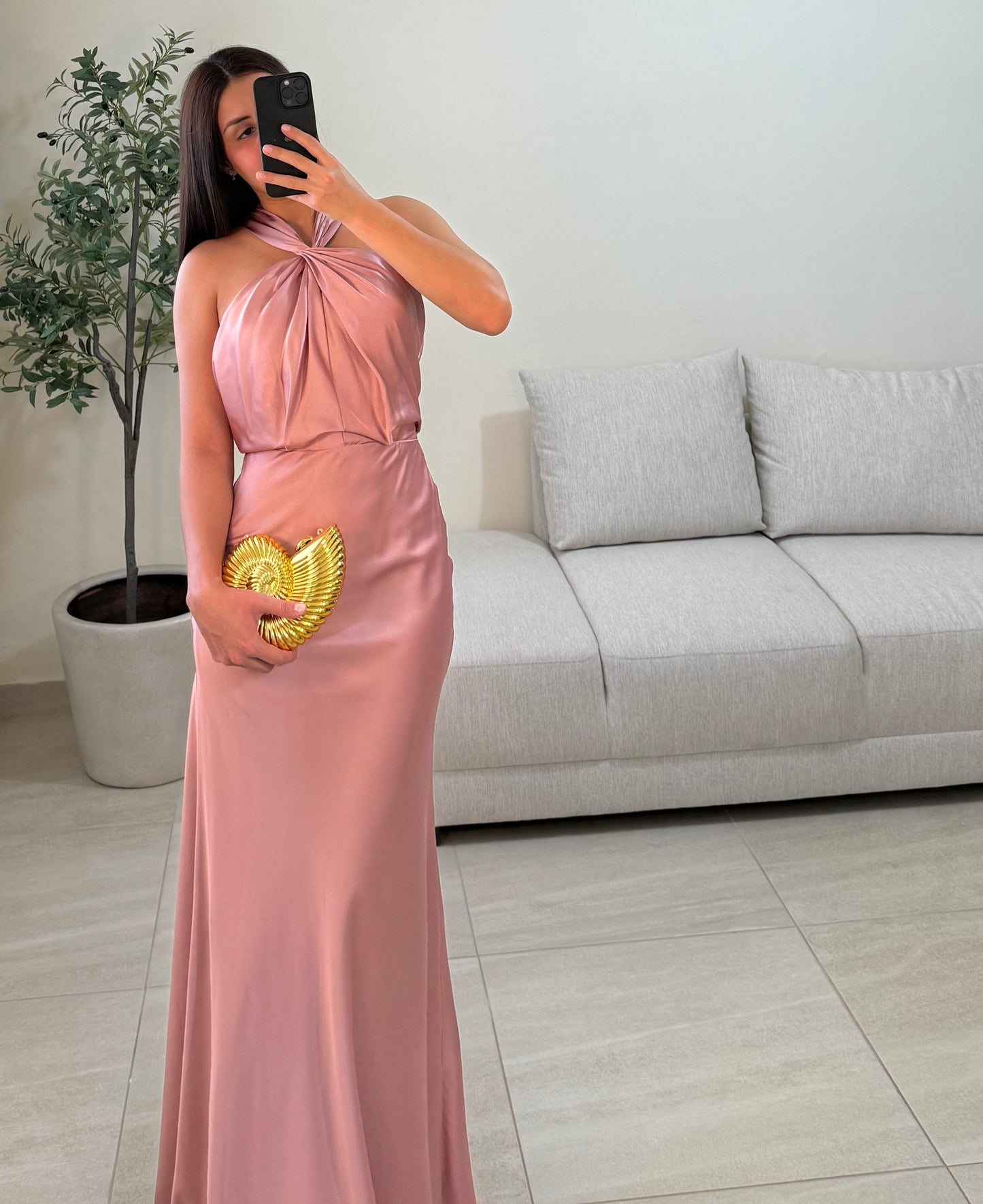 Vestido Singapur Rosa Palo
