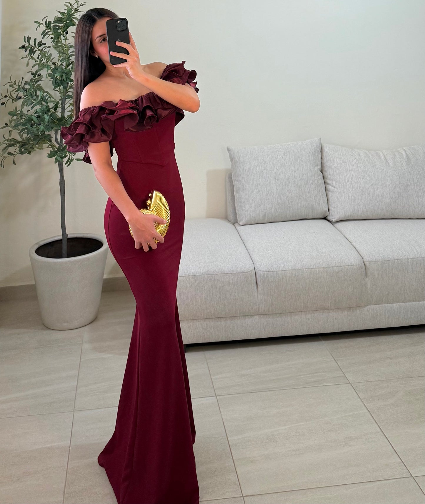 Vestido Thelma Vino