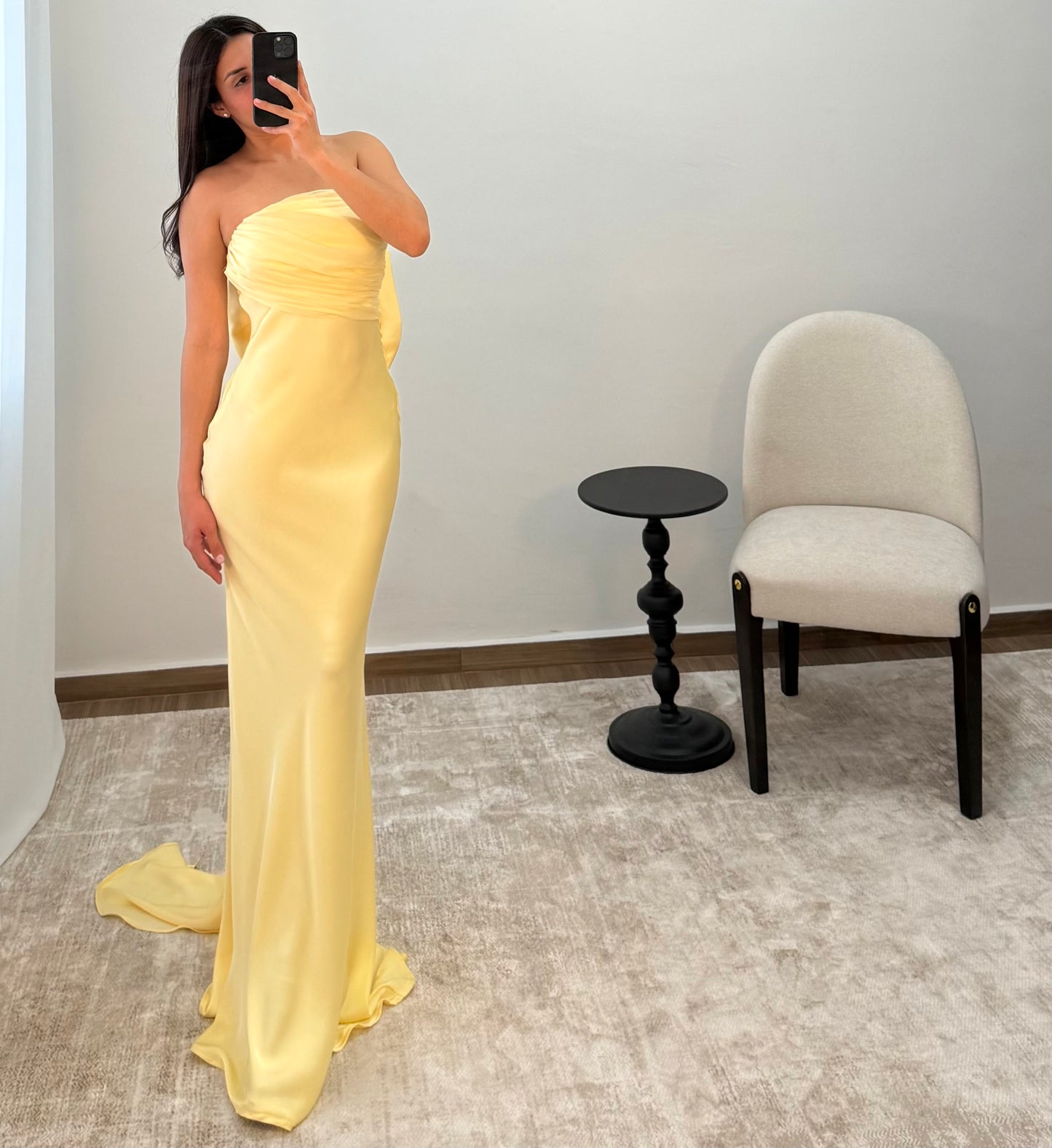 Vestido Alessia Amarillo Pastel