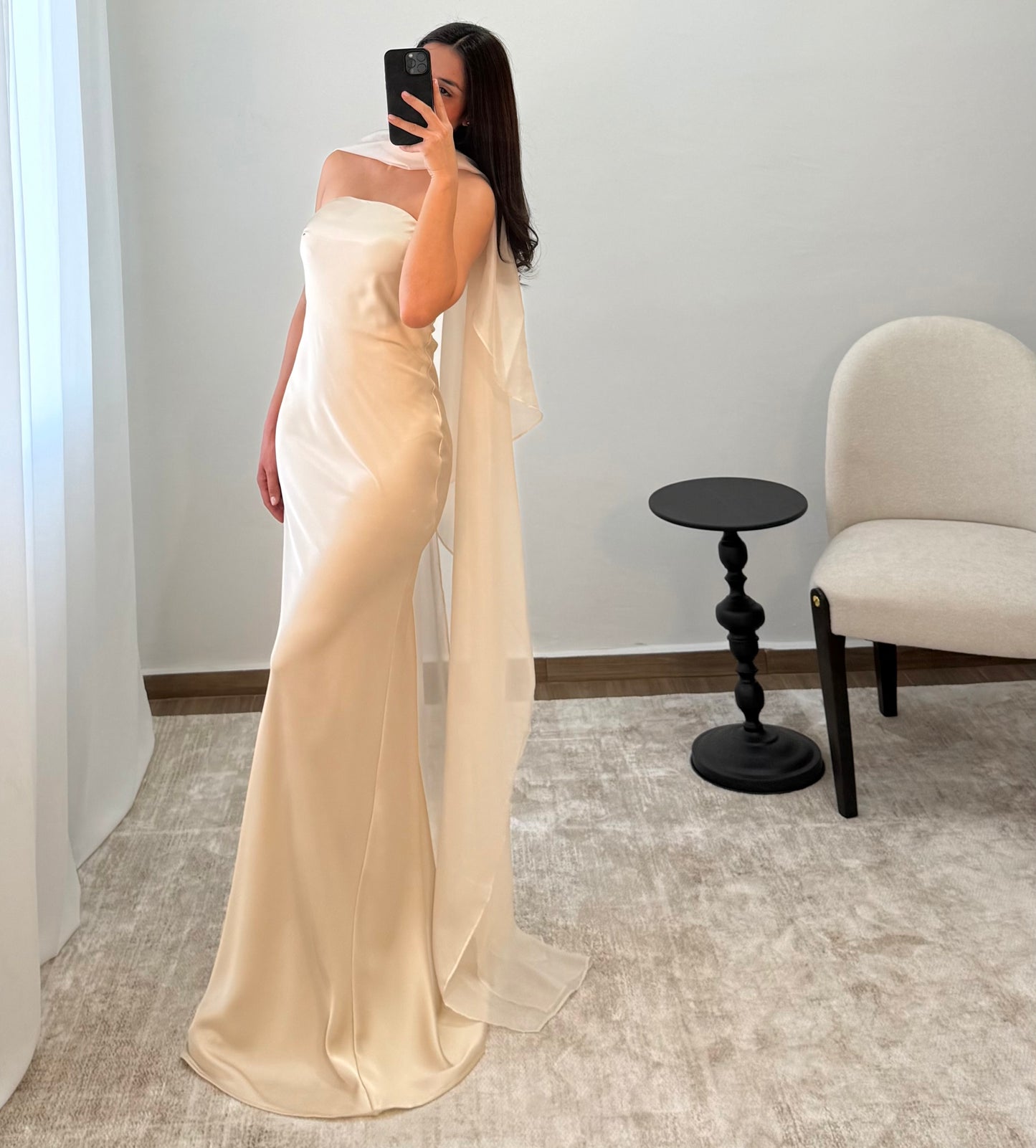 Vestido Rebeca Champagne