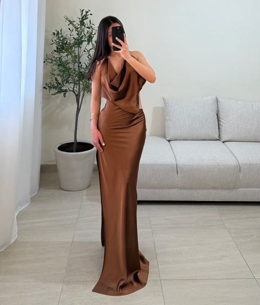 Vestido Mara Café