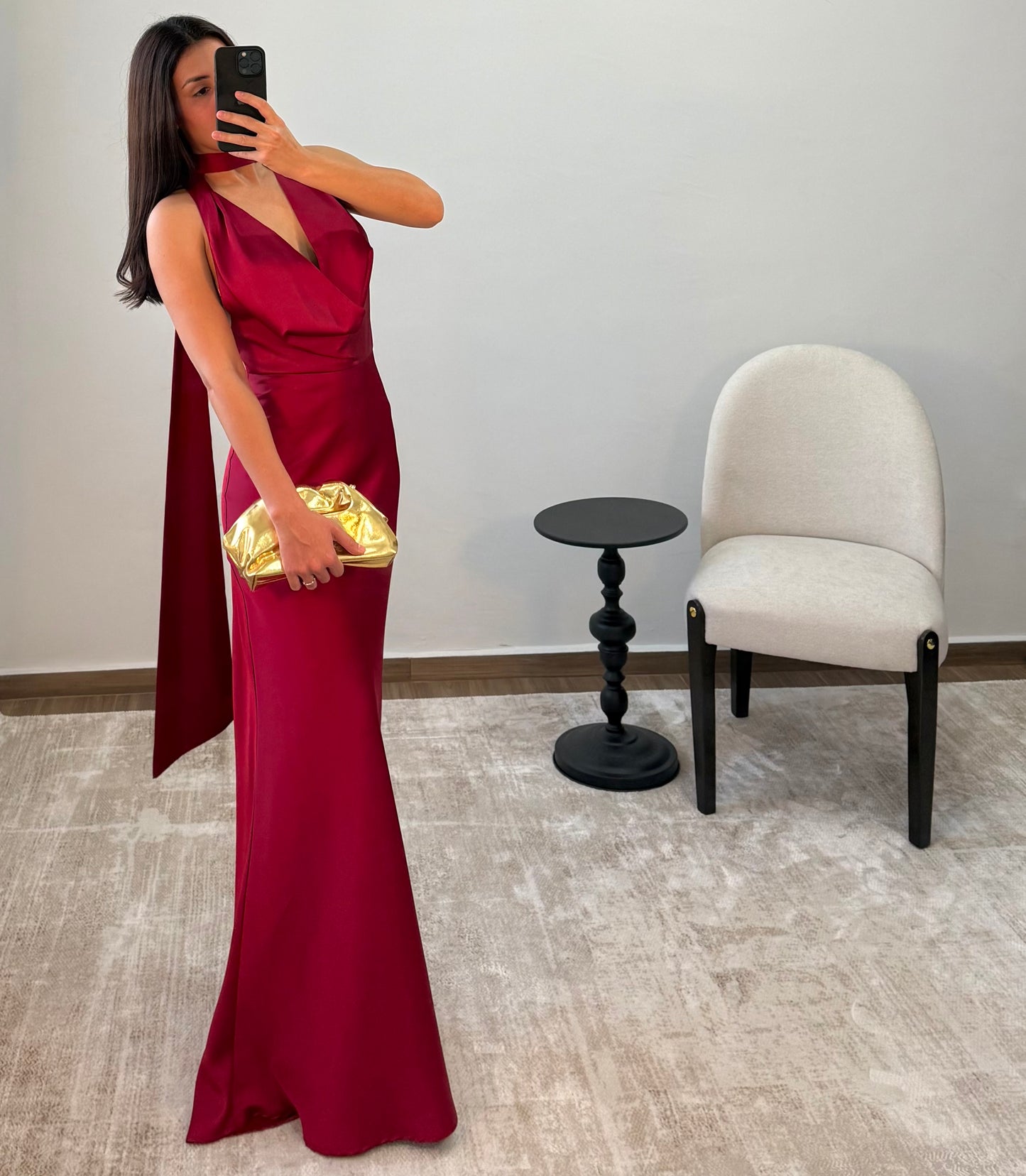 Vestido Catalina Vino