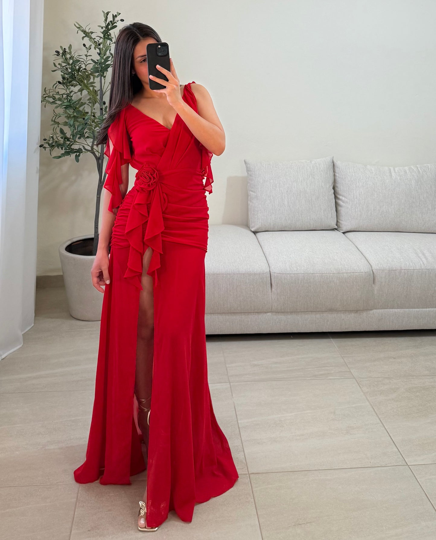 Vestido Maritza Rojo