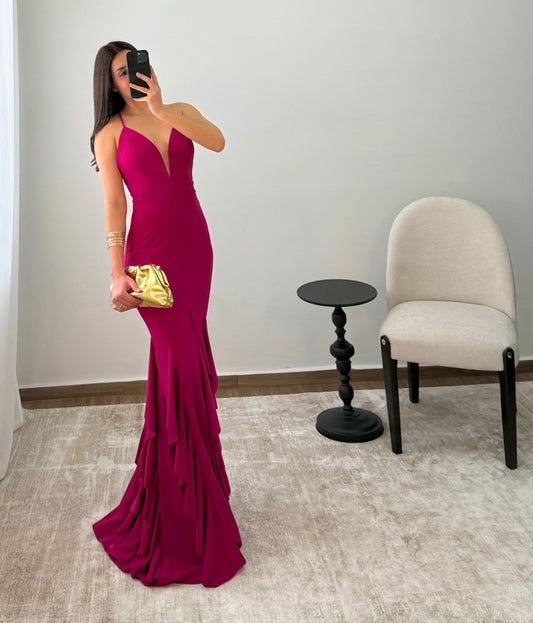 Vestido Evelyn Fucsia
