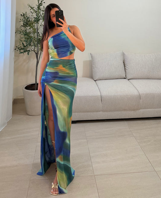 Vestido Bek Azul Multi