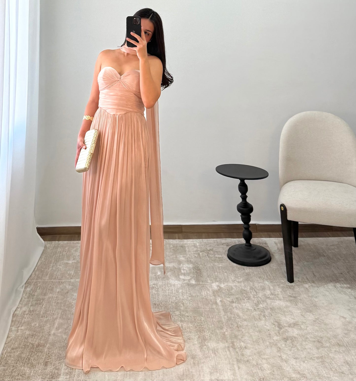 Vestido Azucena Champagne