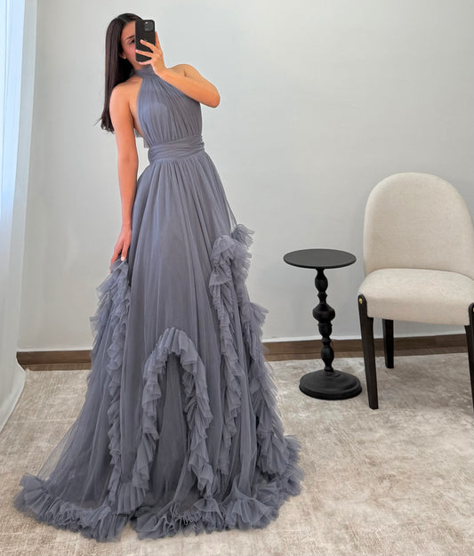 Vestido Paula Azul Neblina