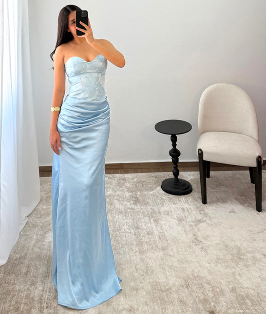 Vestido Astrid Azul Claro