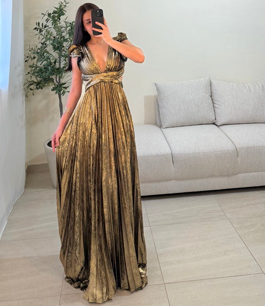 Vestido Atenea Dorado