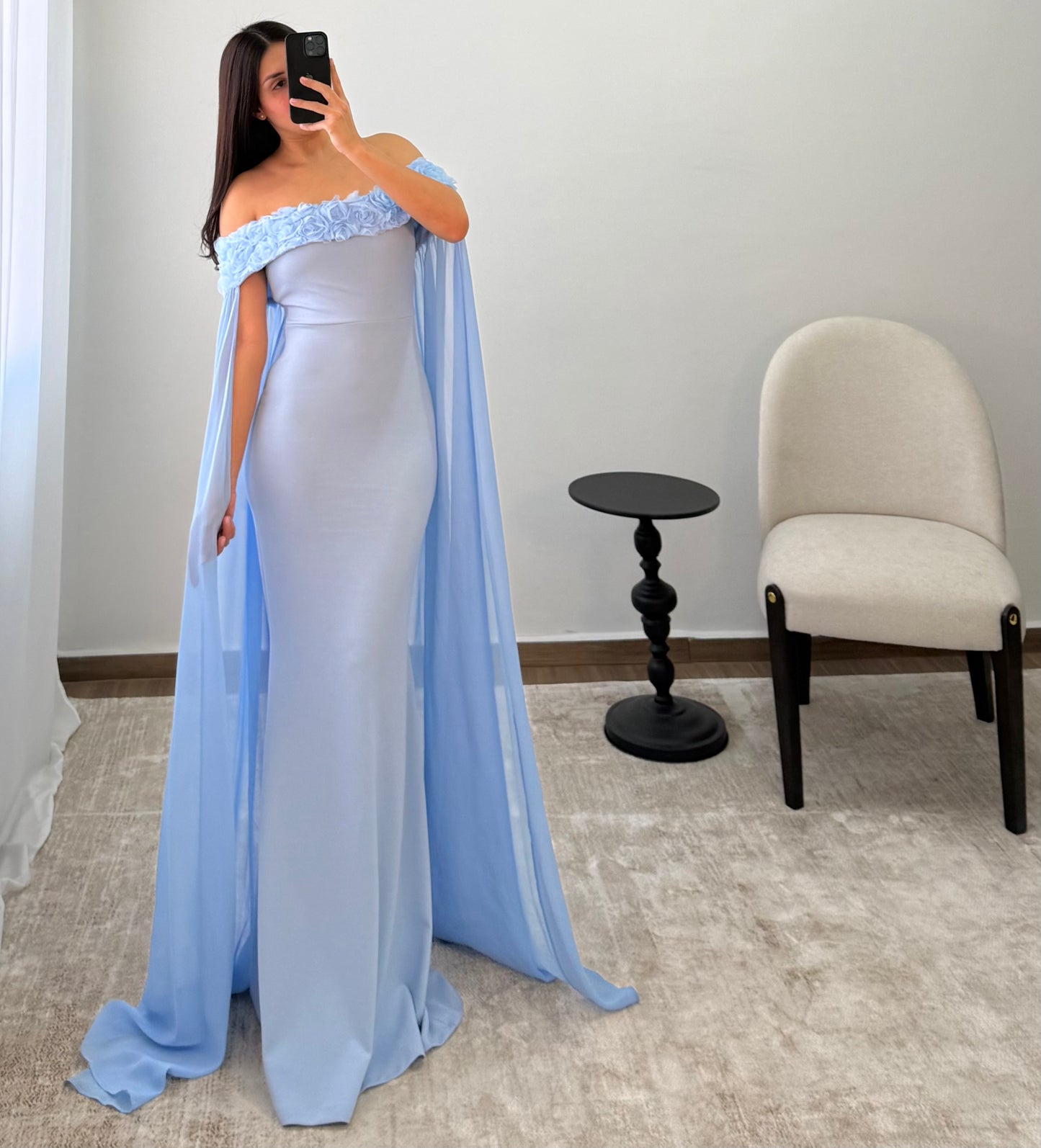 Vestido Melanie Azul Cielo