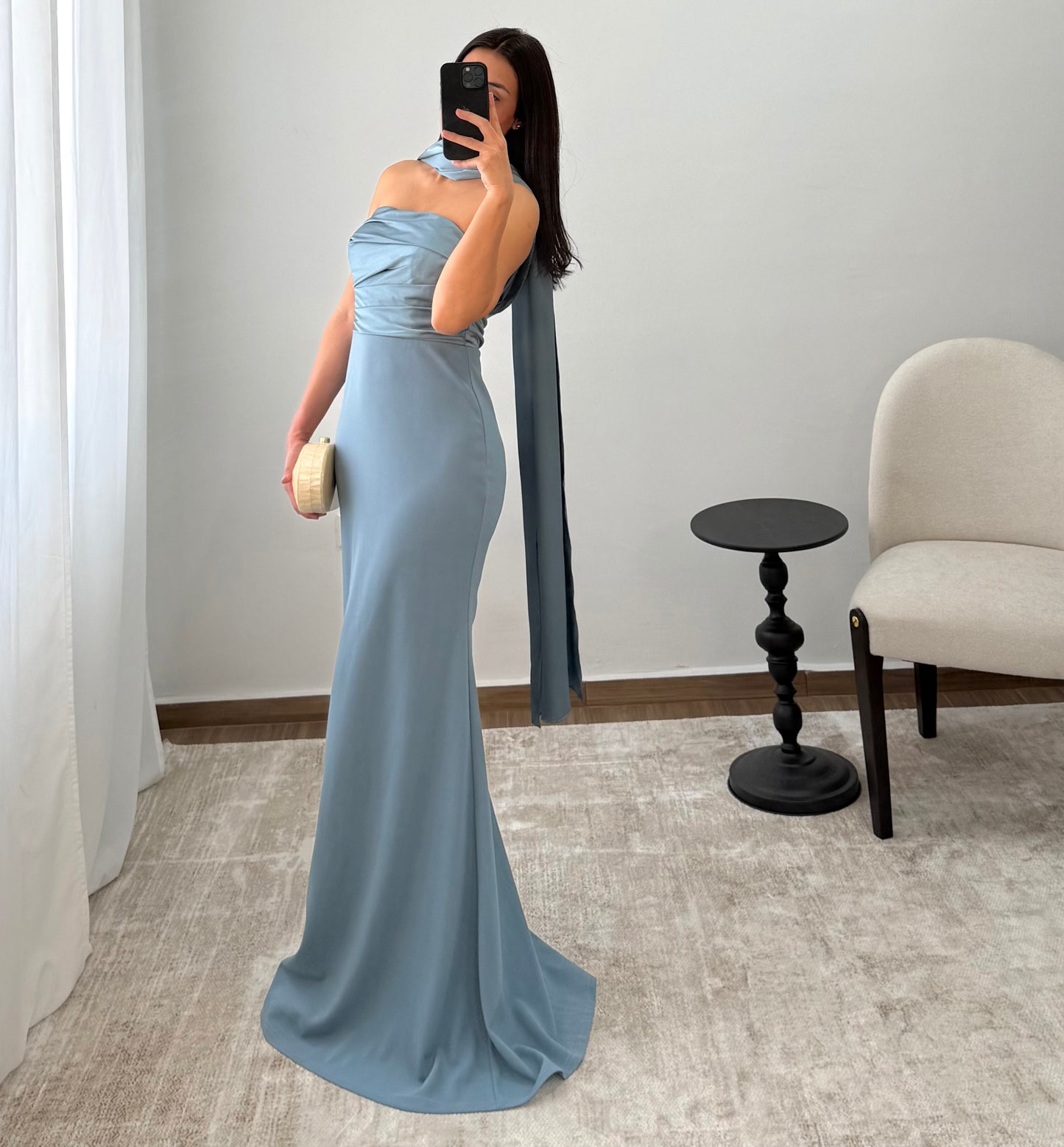Vestido Maia Azul Neblina