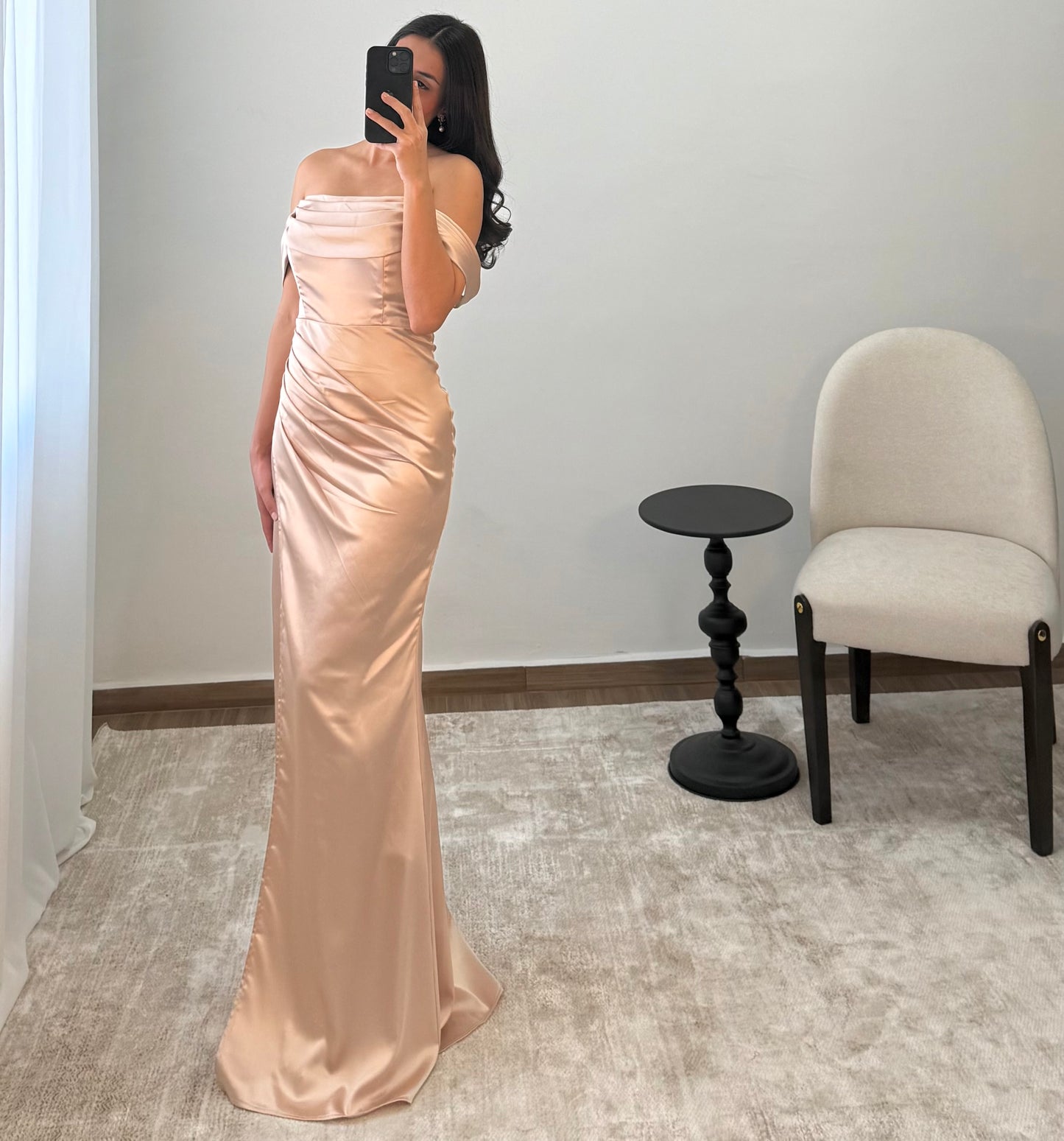 Vestido Marina Champagne