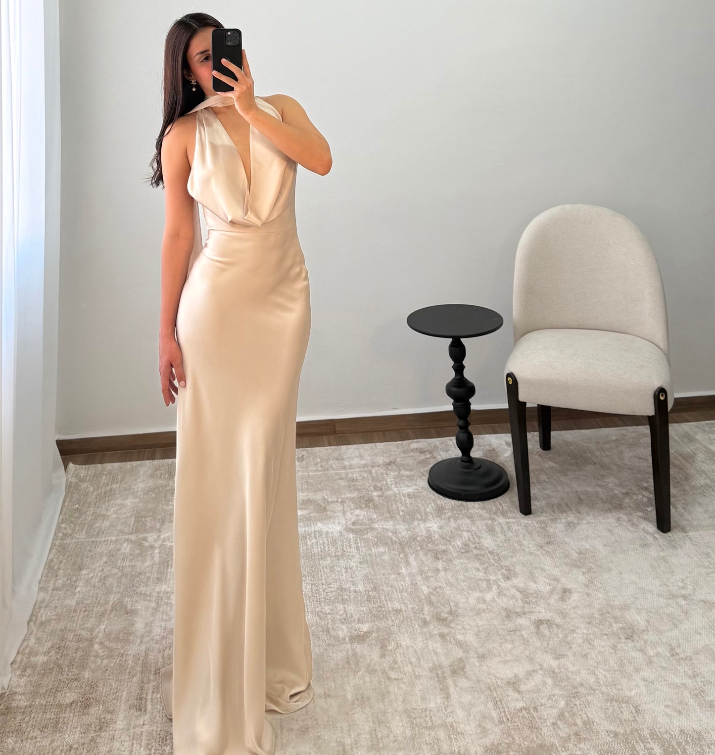 Vestido Catalina Champagne