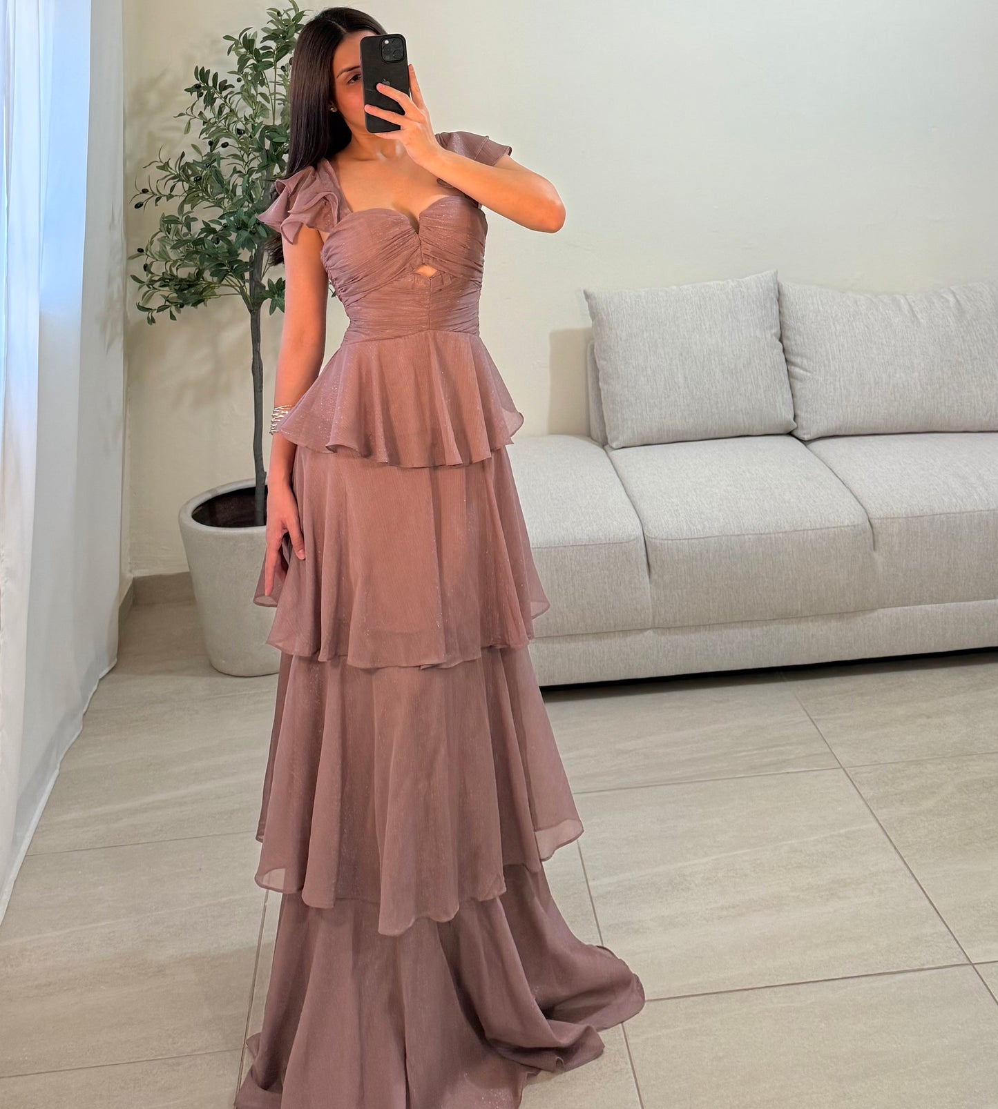 Vestido Mayra Taupe
