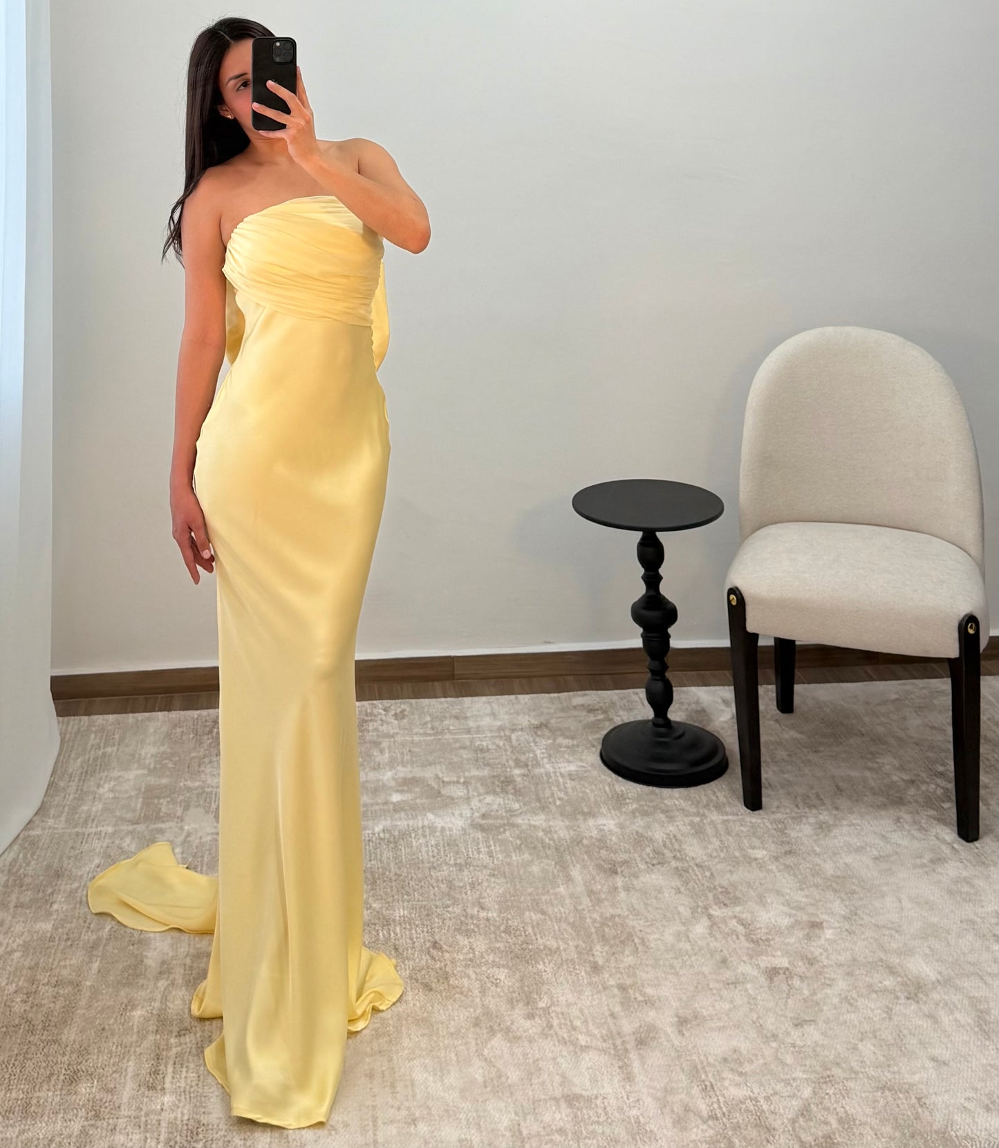 Vestido Alessia Amarillo Pastel
