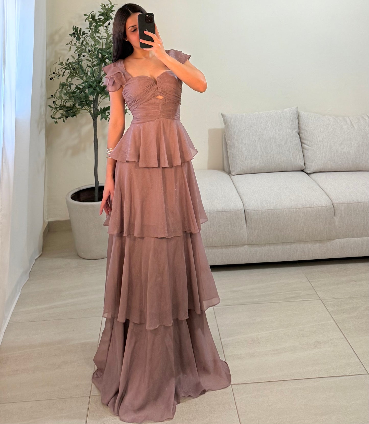 Vestido Mayra Taupe