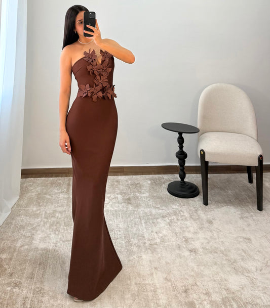 Vestido Dinorah Café