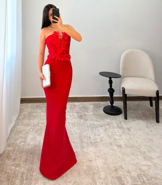 Vestido Dinorah Rojo